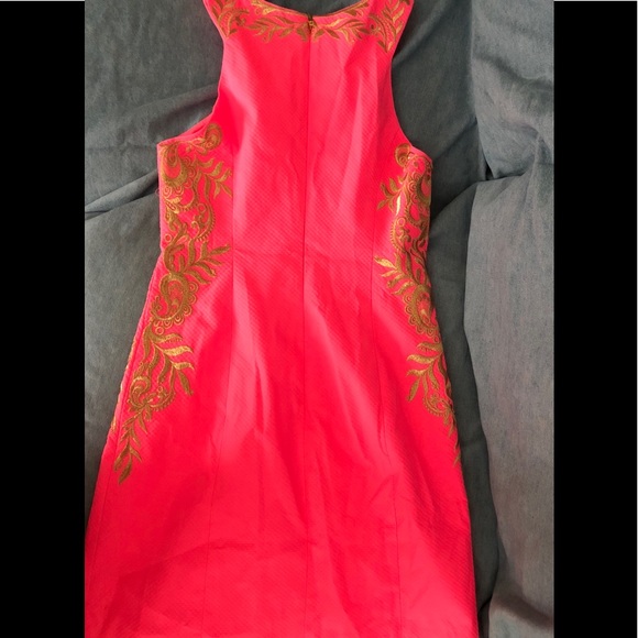 NWT Lilly Pulitzer Tina Stretch Shift in hot pink - Picture 9 of 12